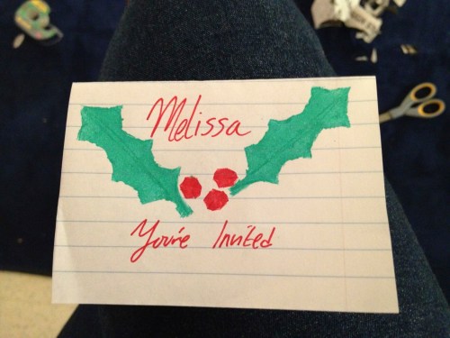 stamp christmas invitations holy